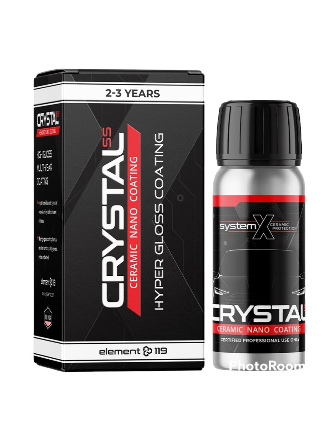 System X Crystal SS ceramic nano coating — 2–3 year protection